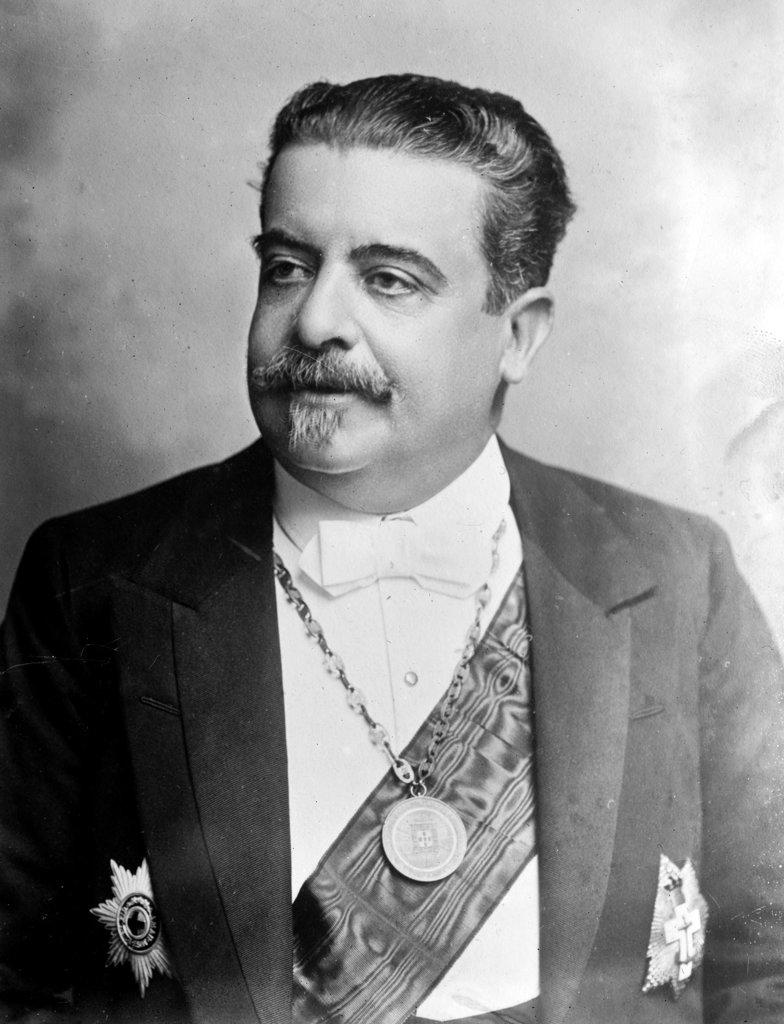 Ferreira, Prime Minister of Portugal, portrait bust. 
