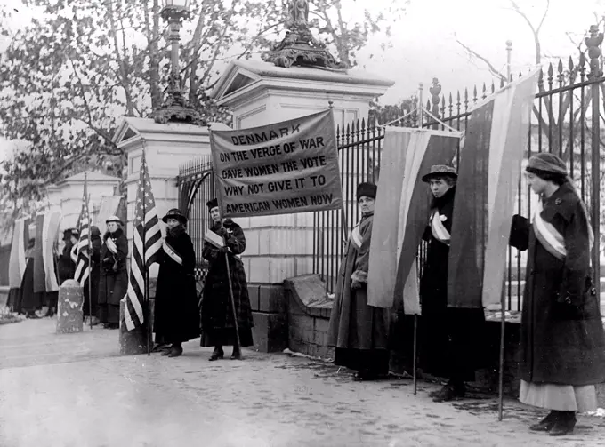 Woman Suffrage Movement -  Woman suffrage picket parade Washington D.C. circa 1917.