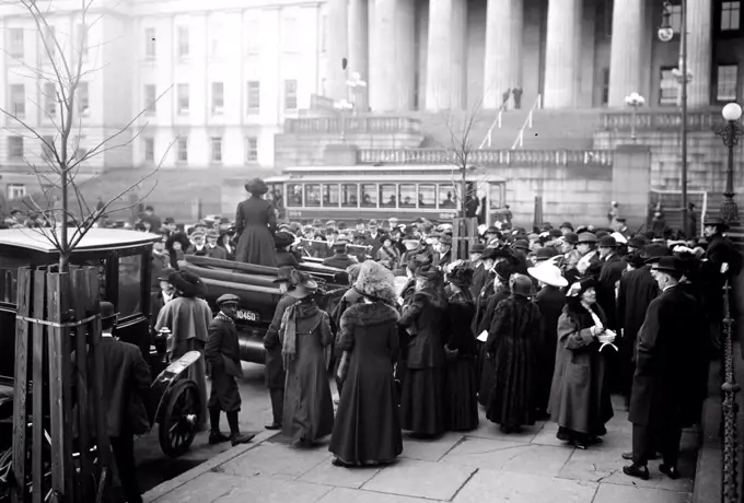 Woman Suffrage Advertising Parade circa 1913.