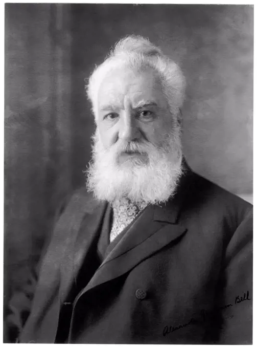 Alexander Graham Bell (March 3, 1847 – August 2, 1922) was an eminent Scottish-born scientist, inventor, engineer and innovator who is credited with inventing the first practical telephone. Bell's father, grandfather, and brother had all been associated with work on elocution and speech, and both his mother and wife were deaf, profoundly influencing Bell's life's work. His research on hearing and speech further led him to experiment with hearing devices which eventually culminated in Bell being awarded the first U.S. patent for the telephone in 1876. Bell considered his most famous invention an intrusion on his real work as a scientist and refused to have a telephone in his study. Many other inventions marked Bell's later life, including groundbreaking work in optical telecommunications, hydrofoils and aeronautics. In 1888, Bell became one of the founding members of the National Geographic Society.