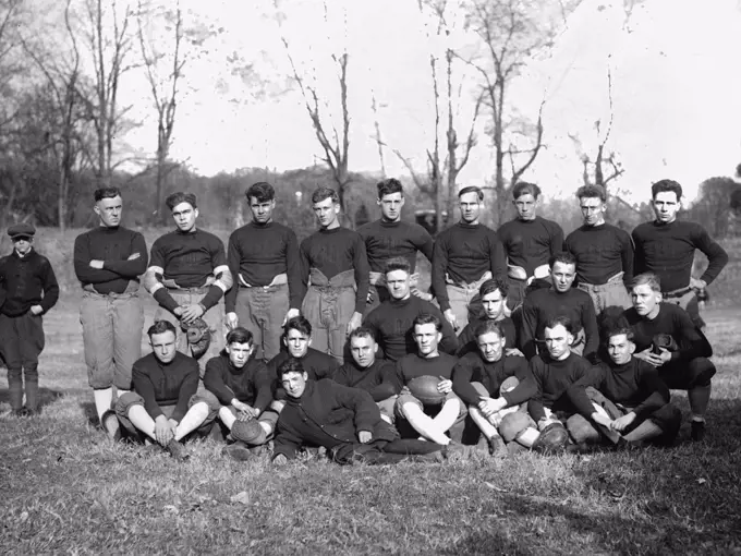 Mohawk football team ca.  between 1918 and 1920.