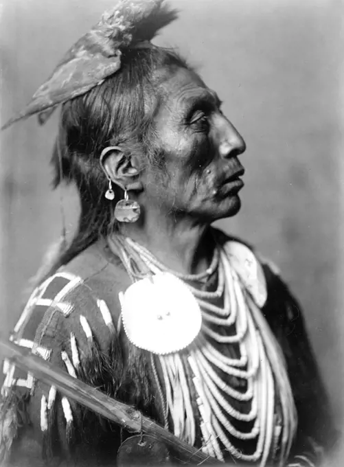 Edward S. Curtis Native American Indians - Medicine Crow, Crow Indian, Montana ca. 1908. 