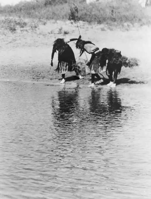 Edward S. Curtis Native American Indians - Water rite purification, Cheyenne animal dance ca. 1927. 