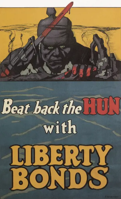 Beat Back the Hun with Liberty Bonds. 