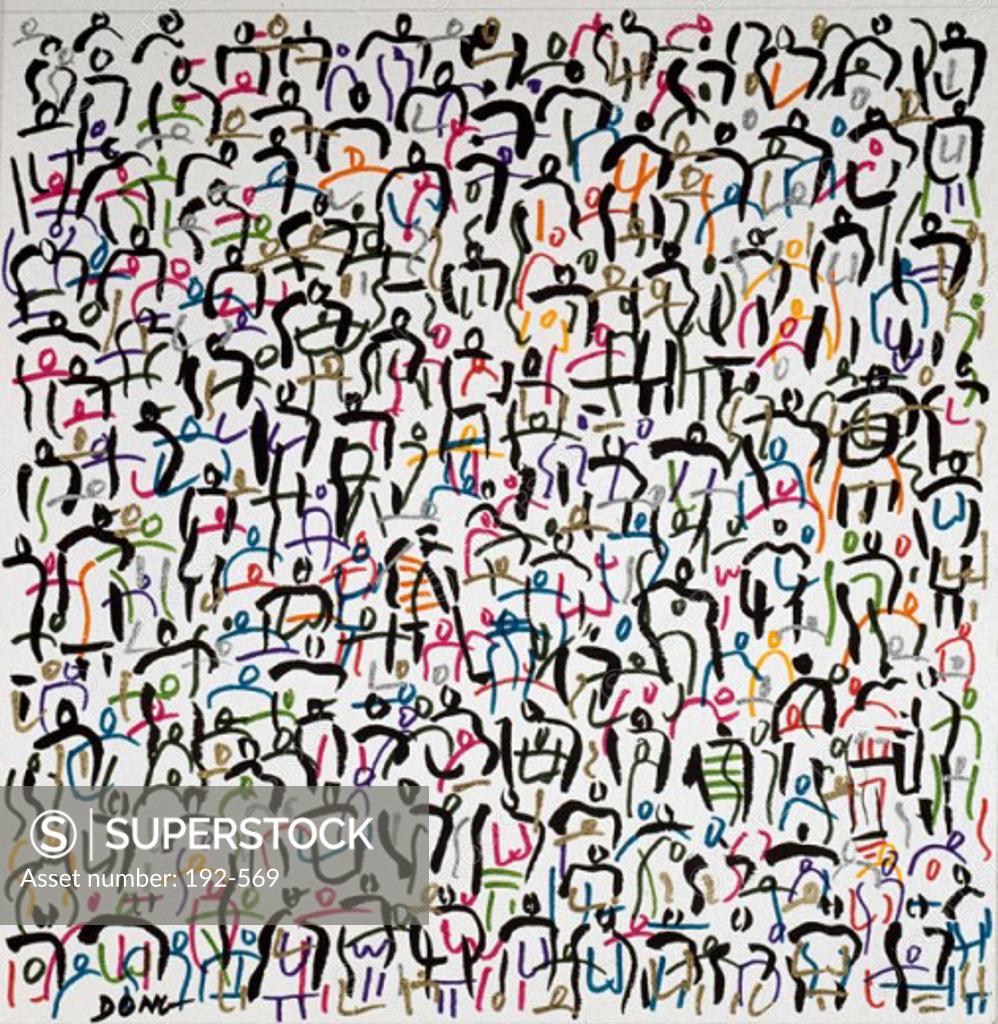 Stock Photo: 192-569 Crowd 27 Diana Ong (b.1940 Chinese-American) 
