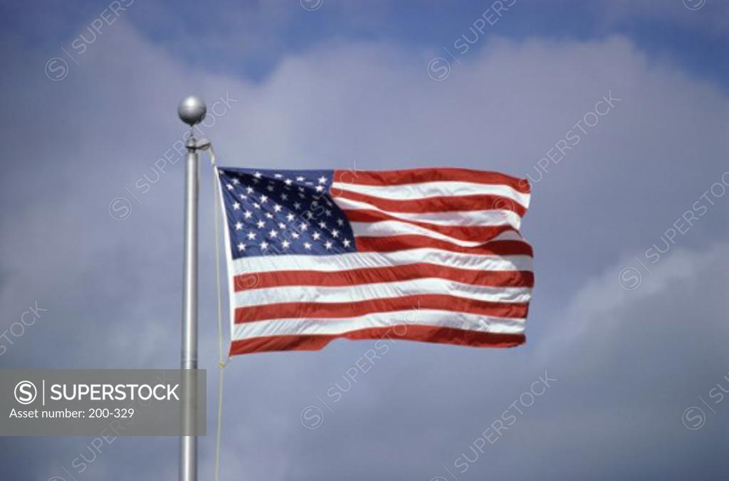 Stock Photo: 200-329 Flag of the United States of America