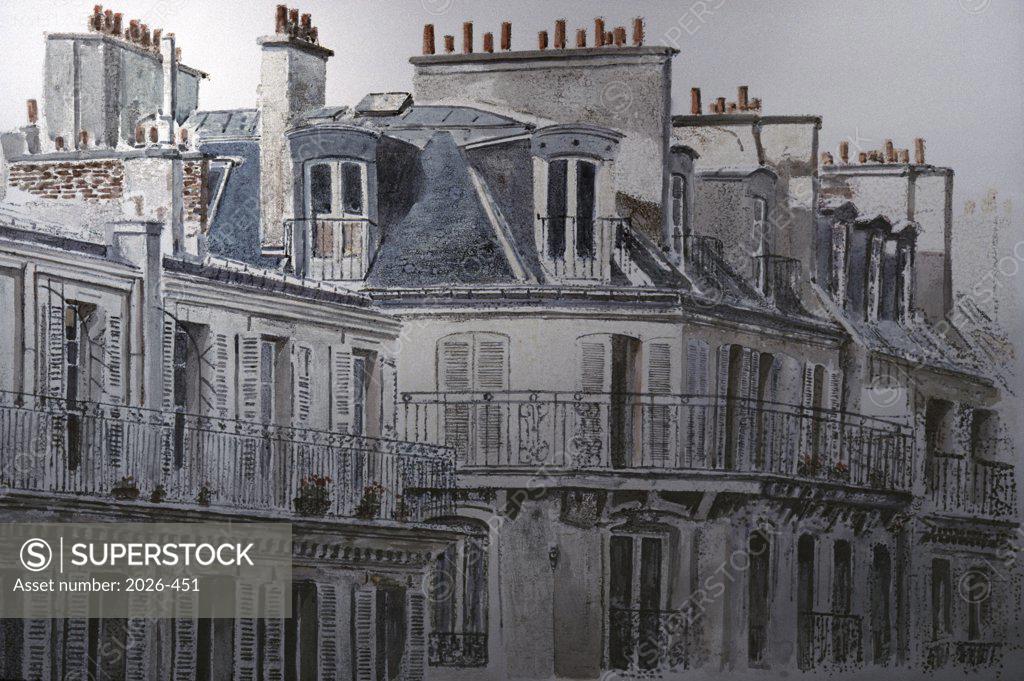 Stock Photo: 2026-451 Rue du Rivoli, Paris, France, 1990, Anthony Butera, (b.20th C.), Monotype