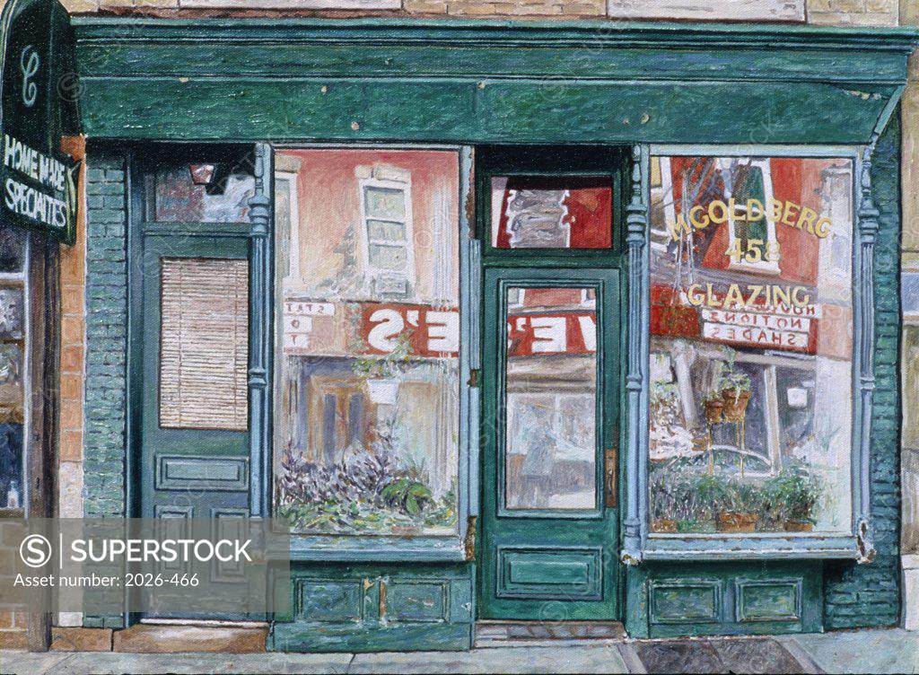 Stock Photo: 2026-466 Goldberg Glazing Court, Brooklyn, Anthony Butera, (b.20th C.), Watercolor