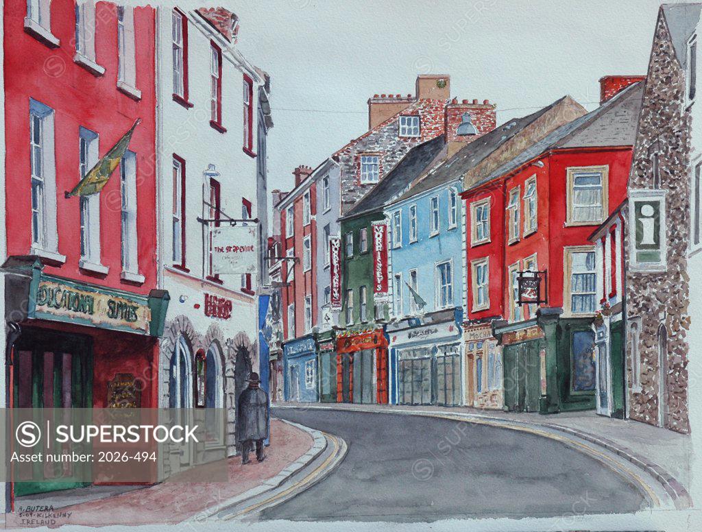 Stock Photo: 2026-494 Ireland, Kilkenny by Anthony Butera, watercolor, 20th century