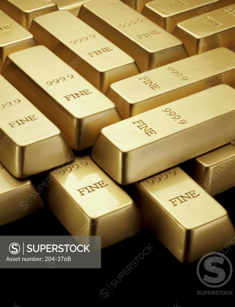 Stock Photo: 204-376B Gold Bars