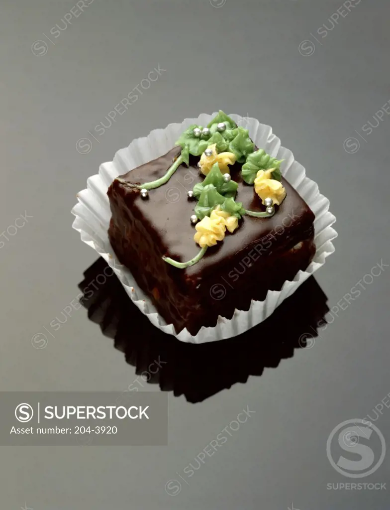 Close-up of a chocolate cake