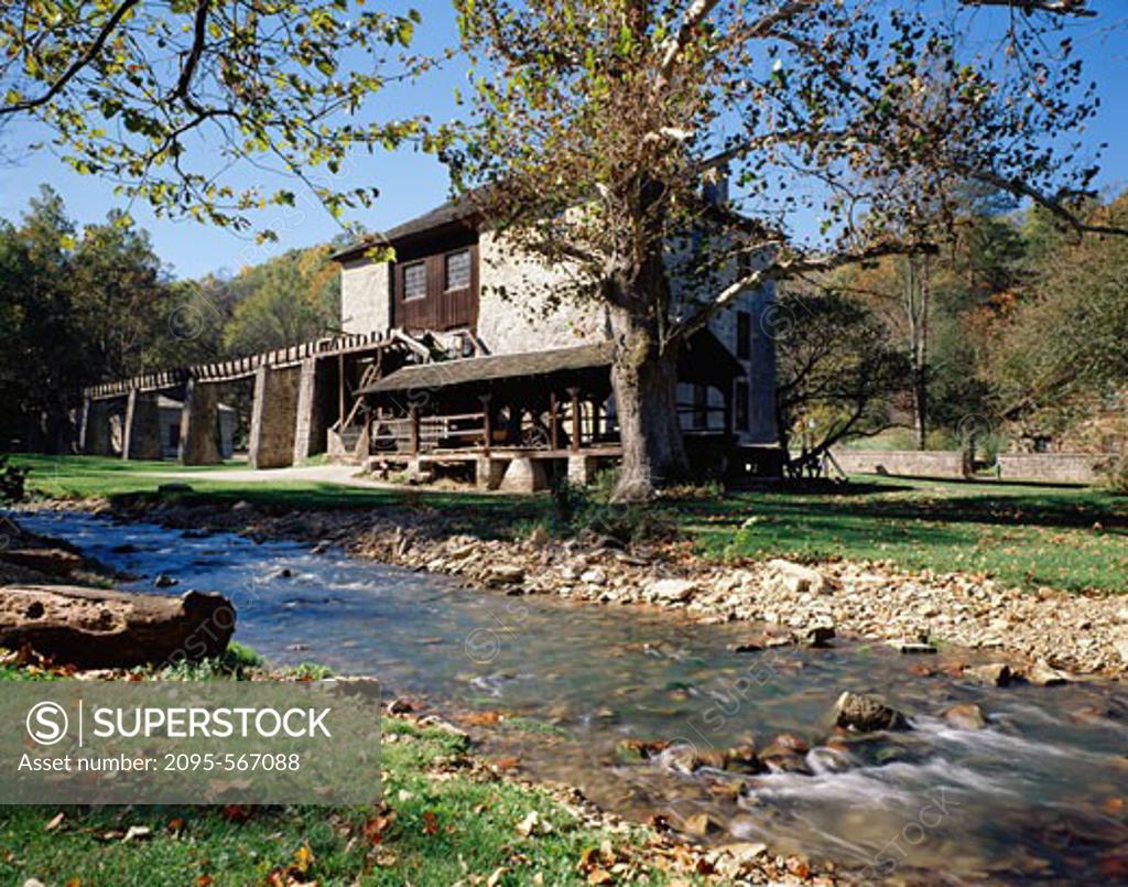 Stock Photo: 2095-567088 Spring Mill State Park Indiana USA