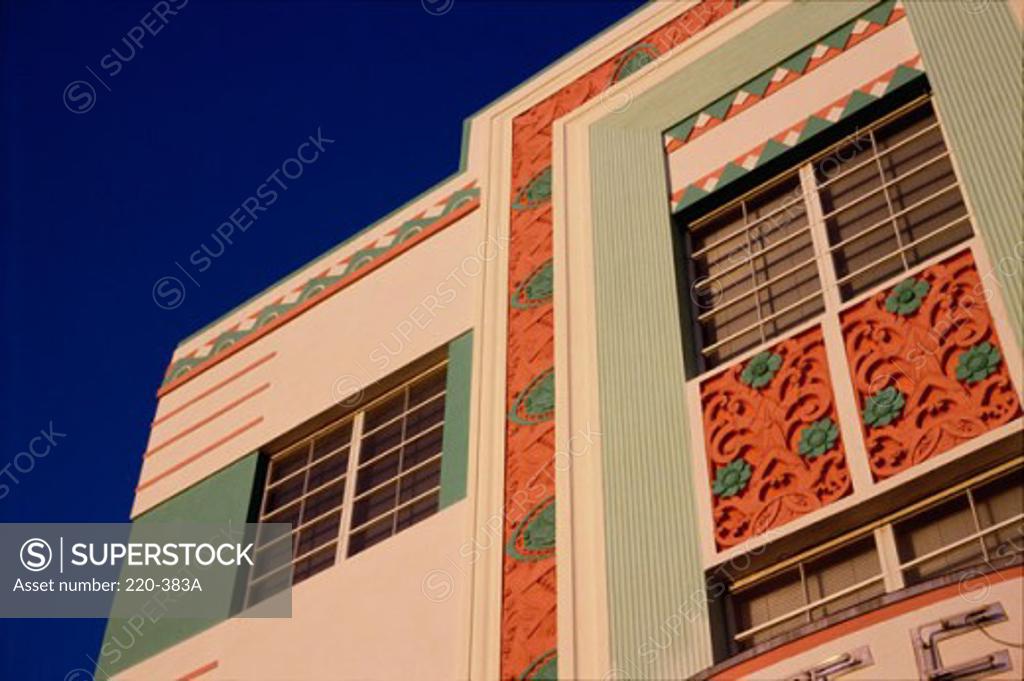 Stock Photo: 220-383A Art Deco building, Miami Beach, Florida, USA