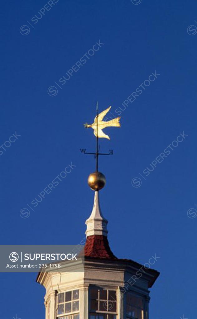 Stock Photo: 235-179B Low angle view of a weather vane on a building