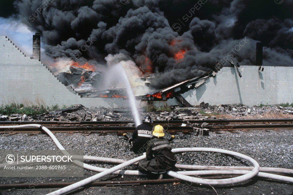 Stock Photo: 2388-601965 Nylon Warehouse Fire