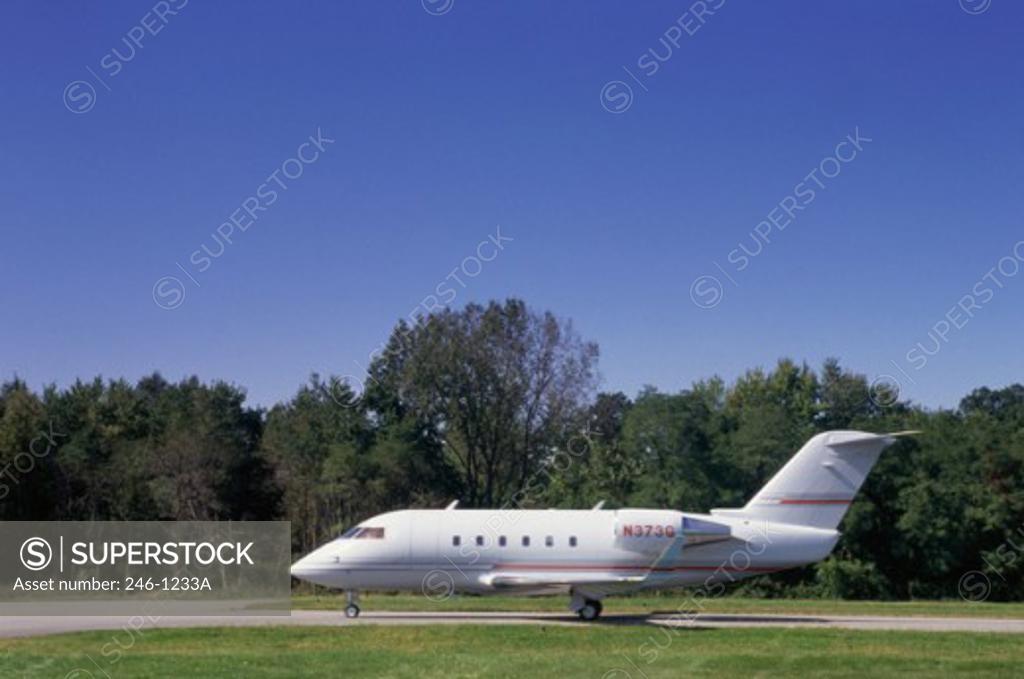 Stock Photo: 246-1233A Private Jet New York USA