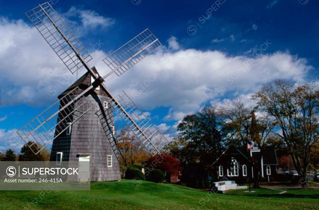 Stock Photo: 246-415A Old Hook Mill East Hampton New York USA