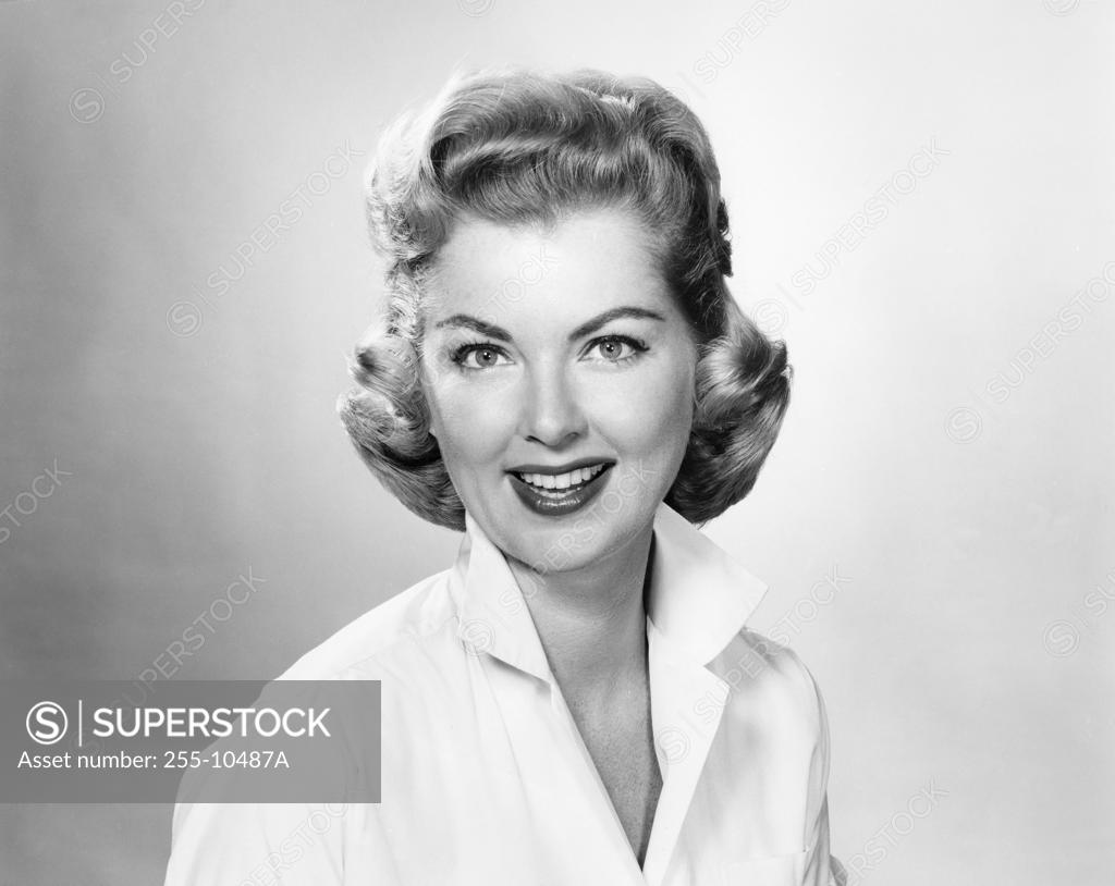 Stock Photo: 255-10487A Portrait of a young woman smiling