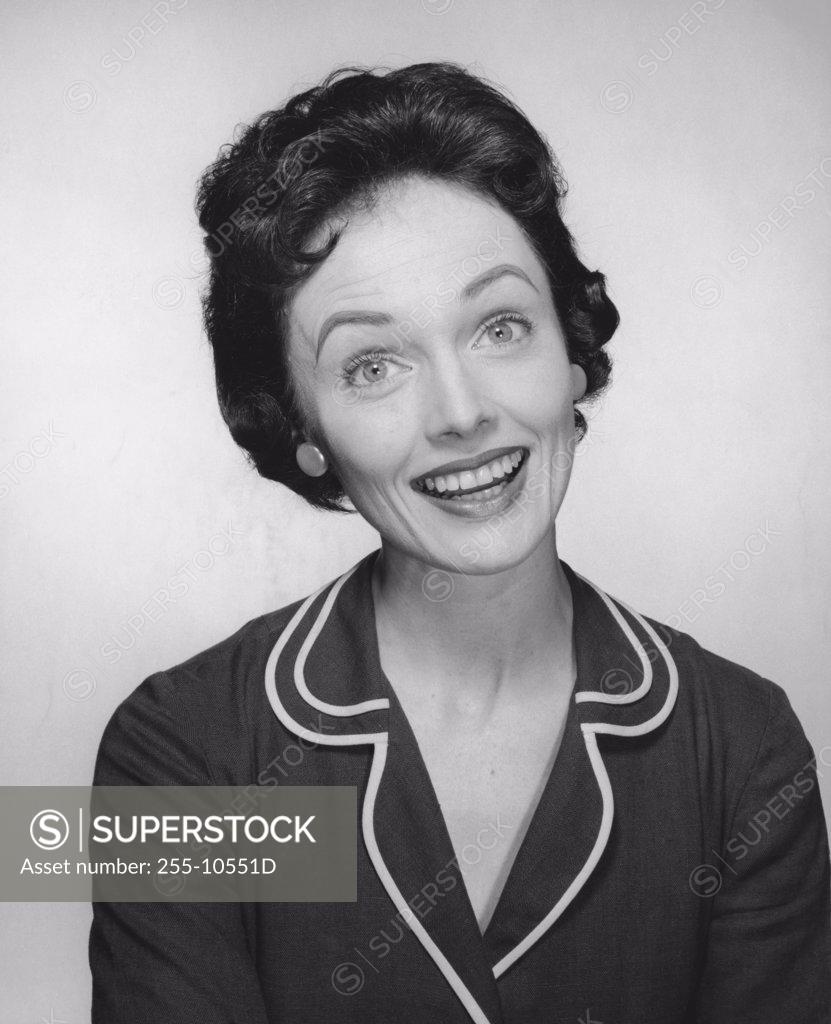 Stock Photo: 255-10551D Portrait of a young woman smiling