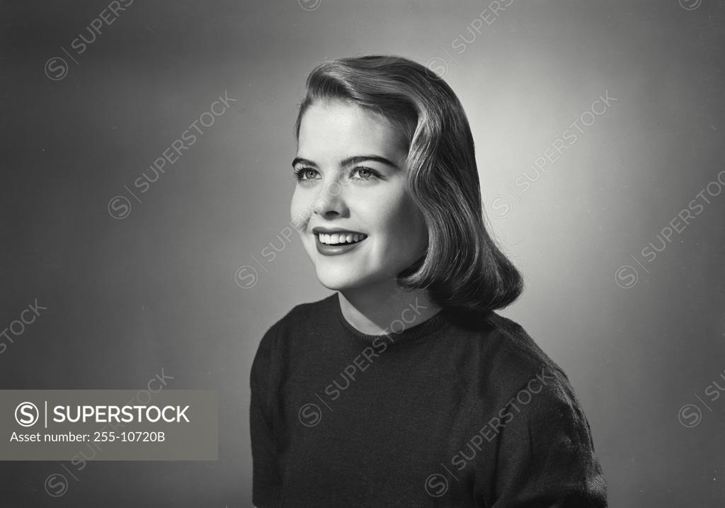 Stock Photo: 255-10720B Close-up of a young woman smiling