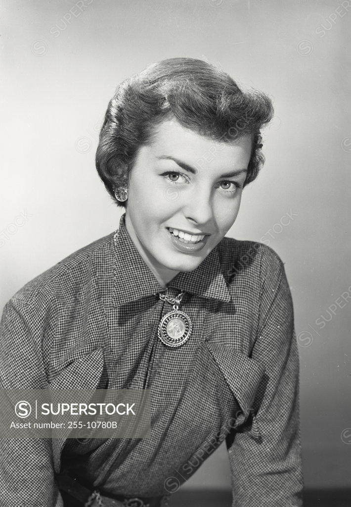 Stock Photo: 255-10780B Portrait of a young woman smiling