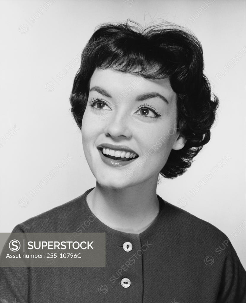 Stock Photo: 255-10796C Close-up of a young woman smiling