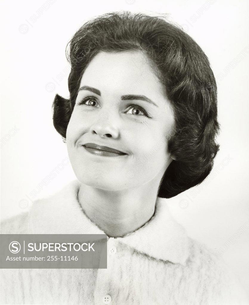 Stock Photo: 255-11146 Close-up of a young woman grinning