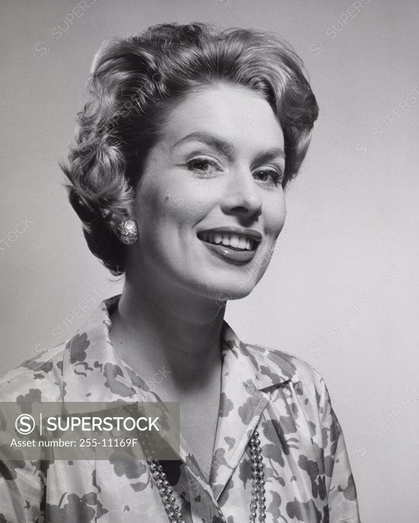 Stock Photo: 255-11169F Portrait of a young woman smiling