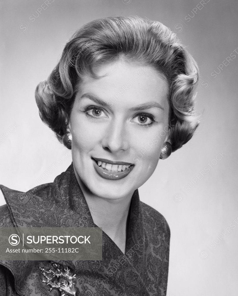 Stock Photo: 255-11182C Portrait of a young woman smiling