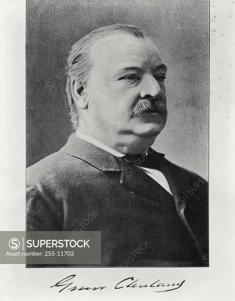 Vintage Photograph. Grover Cleveland 22nd and 24th President of the United States (1837-1908)