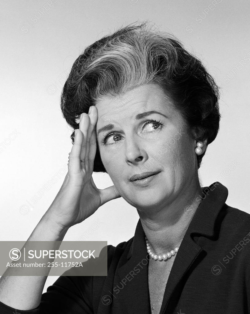 Stock Photo: 255-11752A Woman looking away