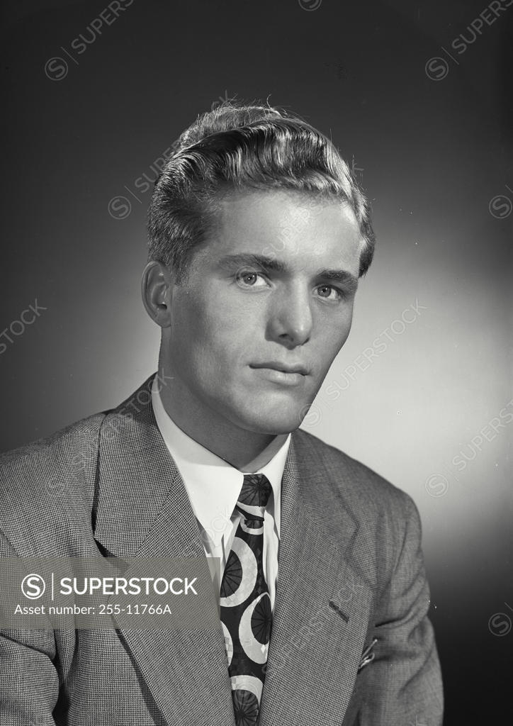 Stock Photo: 255-11766A Studio portrait of businessman 