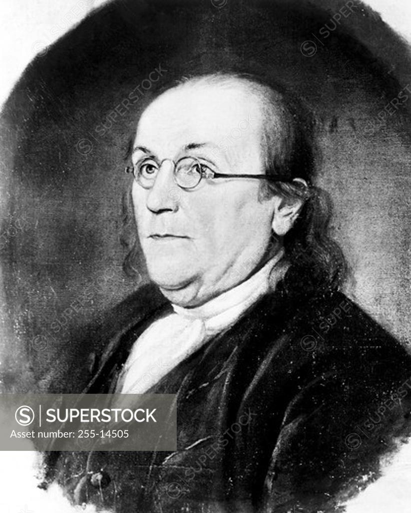 Stock Photo: 255-14505 Benjamin Franklin Charles Willson Peale (1741-1827 American)