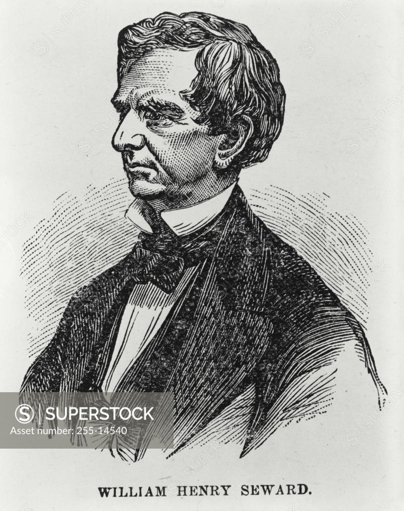 Stock Photo: 255-14540 William Henry Seward (1801-1872), Secretary of State During the Civil War American History