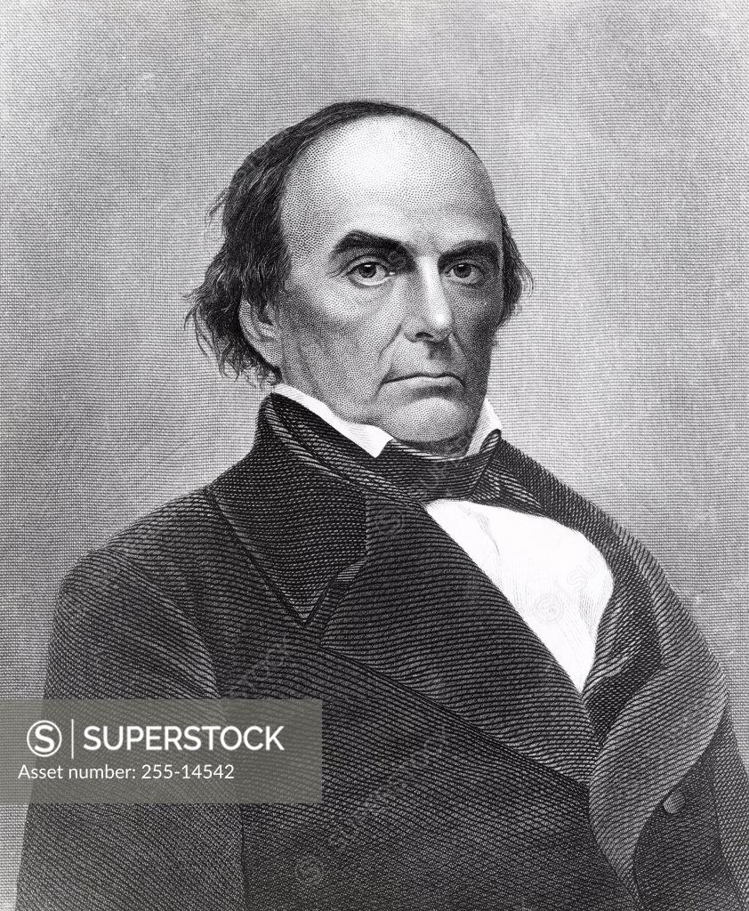 Stock Photo: 255-14542 Daniel Webster (1782-1852)  American History