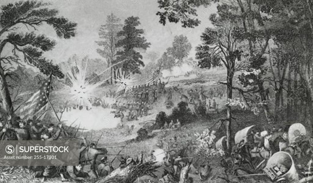 Stock Photo: 255-17301 The Battle of Bull Run, July 21, 1861 American History