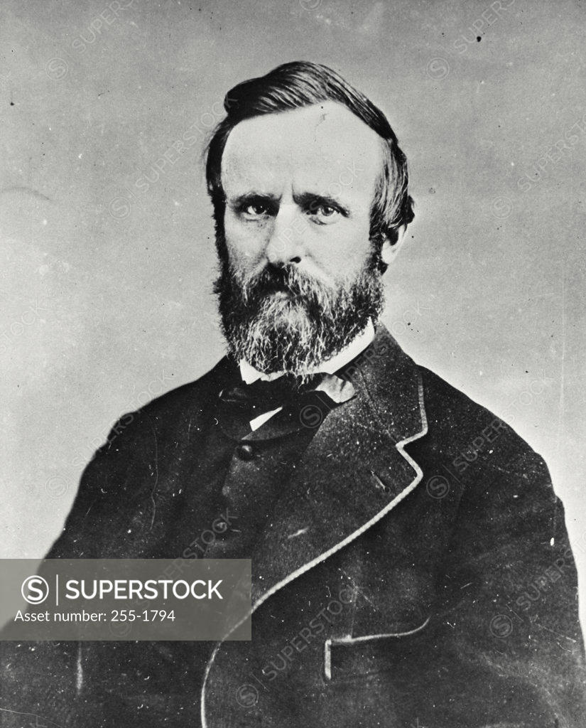 Stock Photo: 255-1794 Rutherford B. Hayes 19th President of the United States (1822-1893)