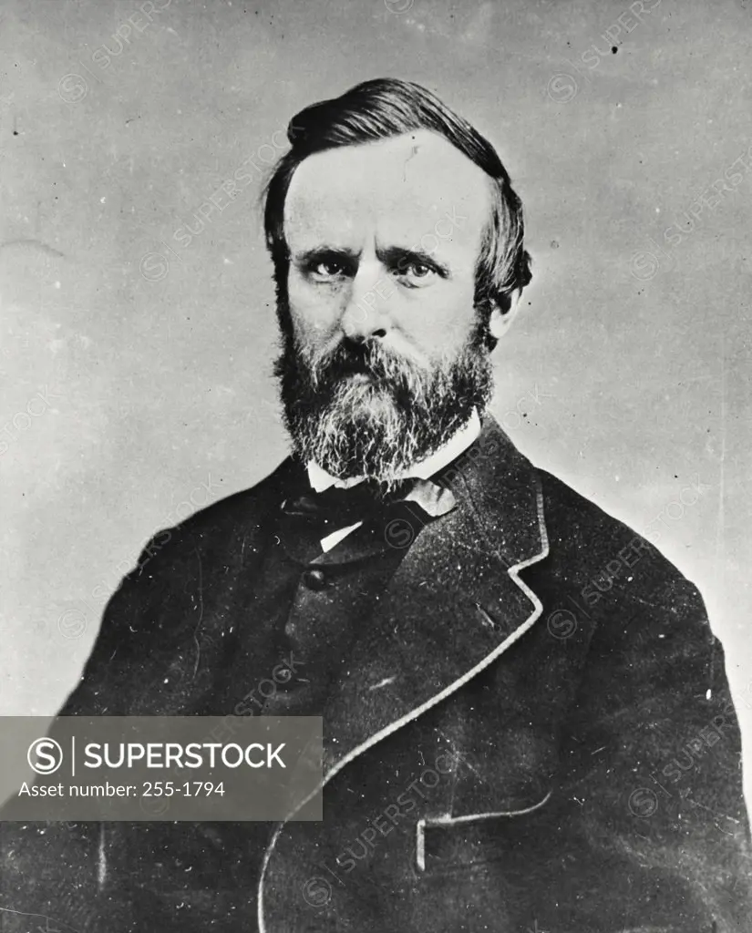 Vintage photograph. Rutherford B. Hayes 19th President of the United States (1822-1893)