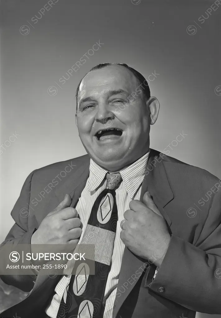 Portrait of a businessman laughing