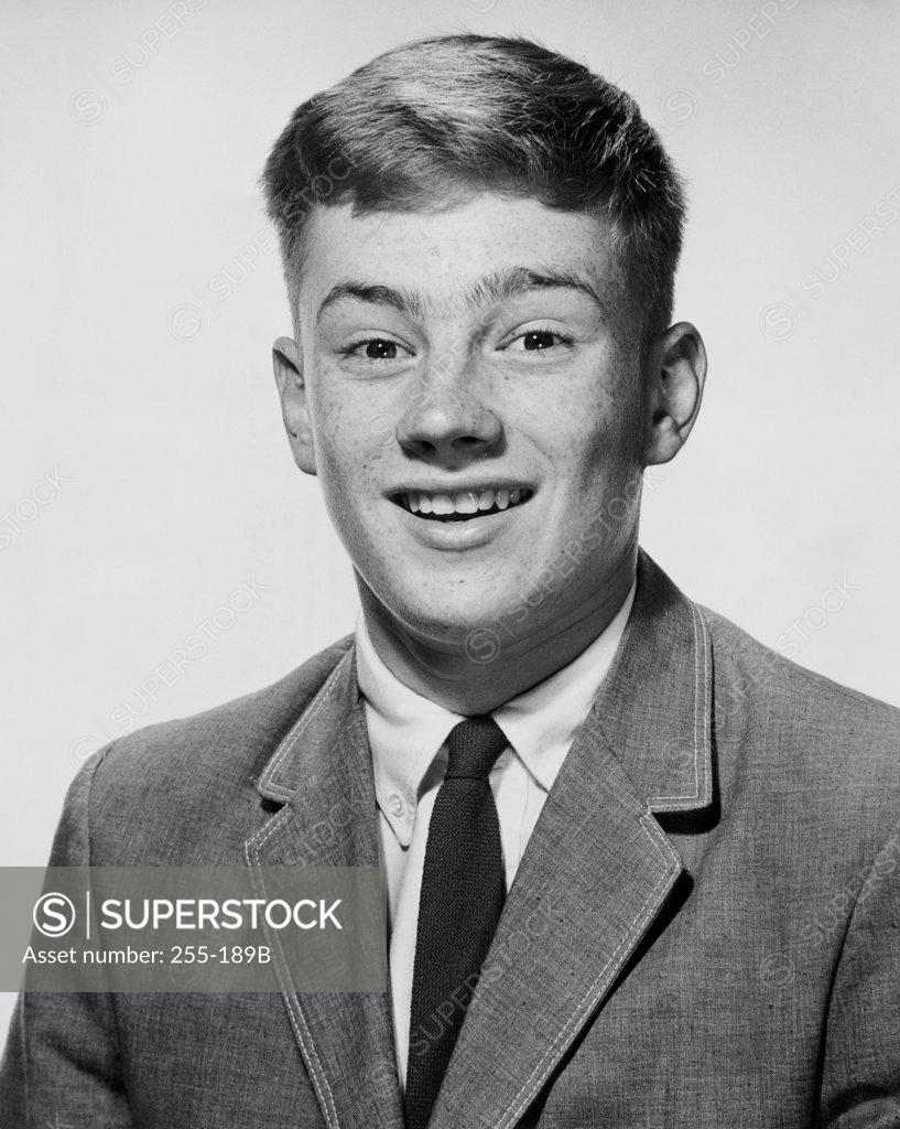 Stock Photo: 255-189B Portrait of a teenage boy smiling