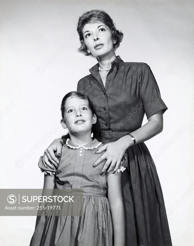 Stock Photo: 255-19771 Close-up of a mother standing with her daughter