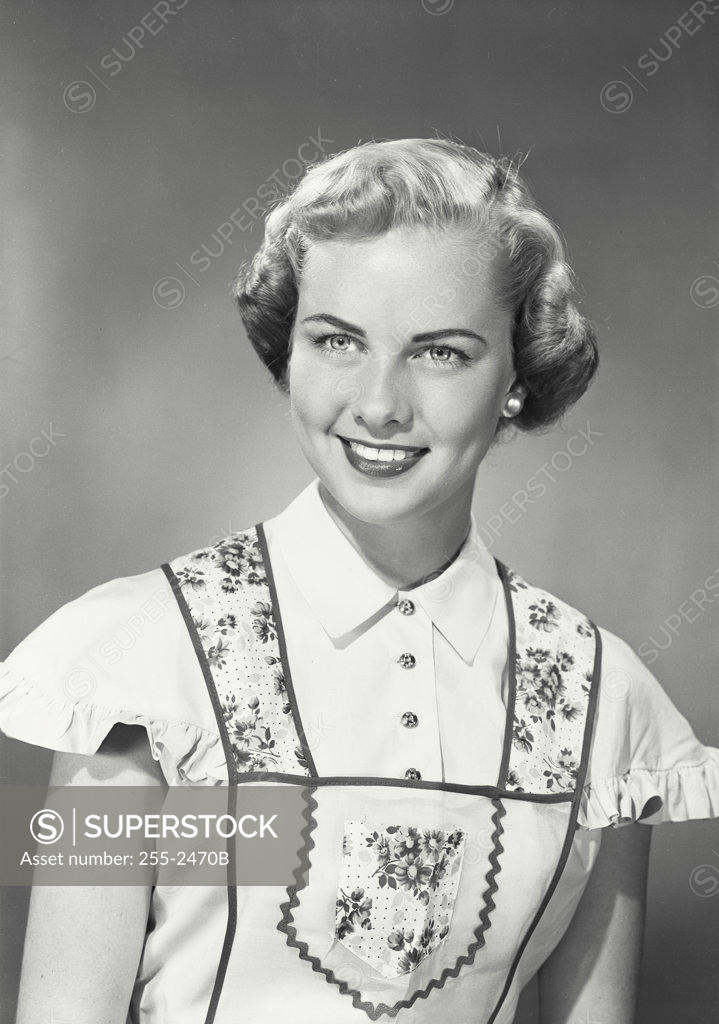 Stock Photo: 255-2470B Portrait of young woman smiling