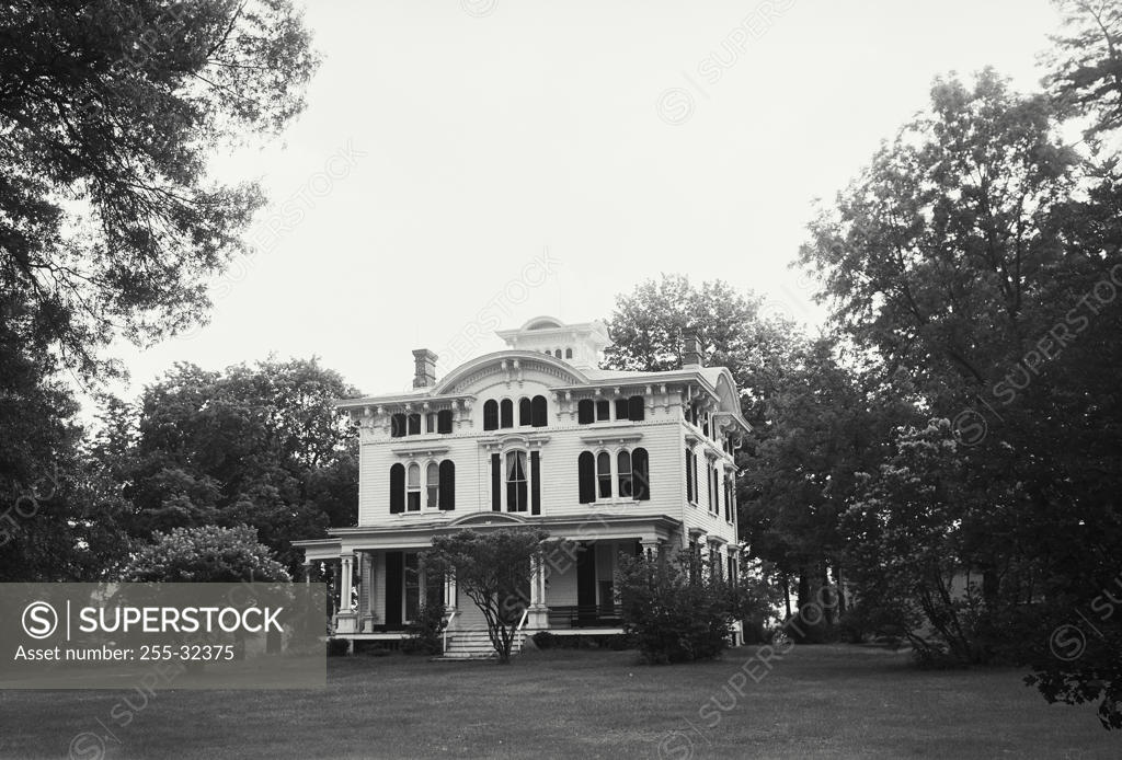 Stock Photo: 255-32375 Facade of a Victorian style house, Neshanic, New Jersey, USA
