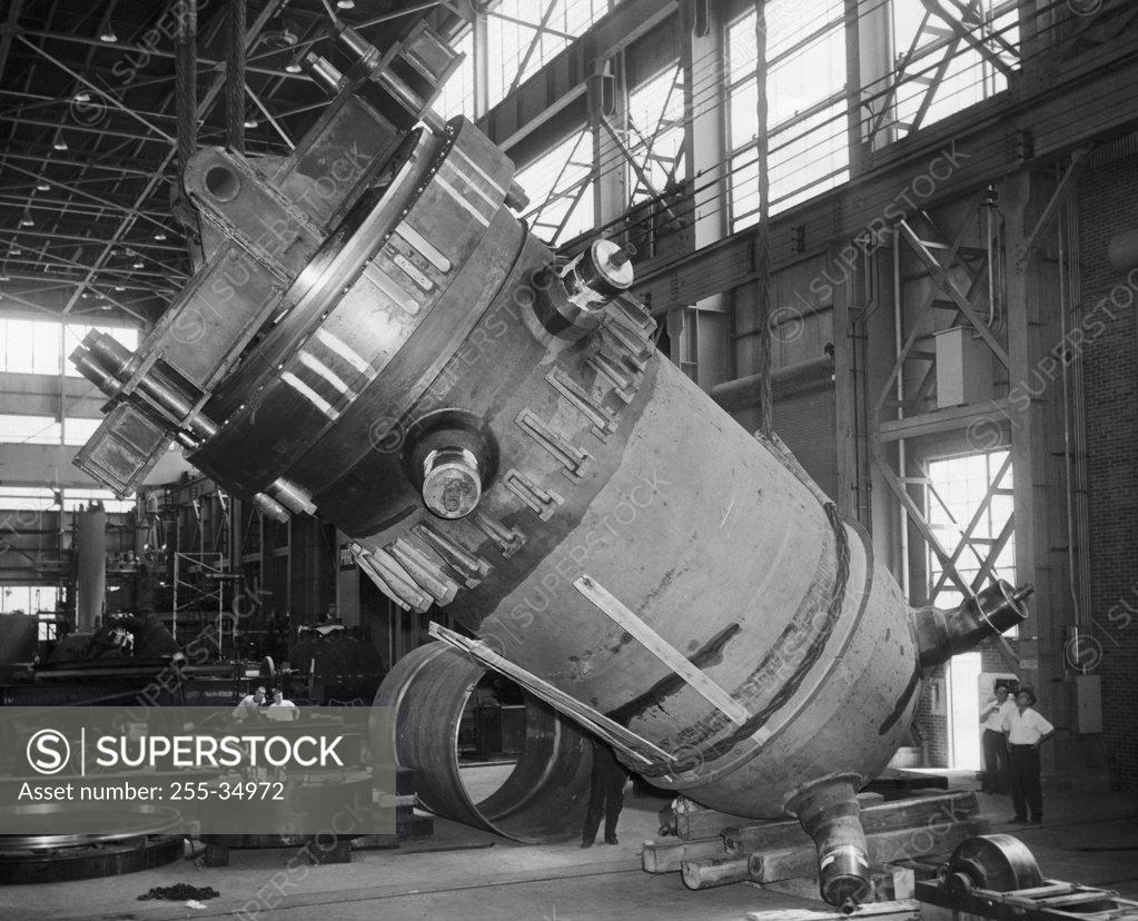 Stock Photo: 255-34972 Shell of a nuclear reactor in a nuclear power station