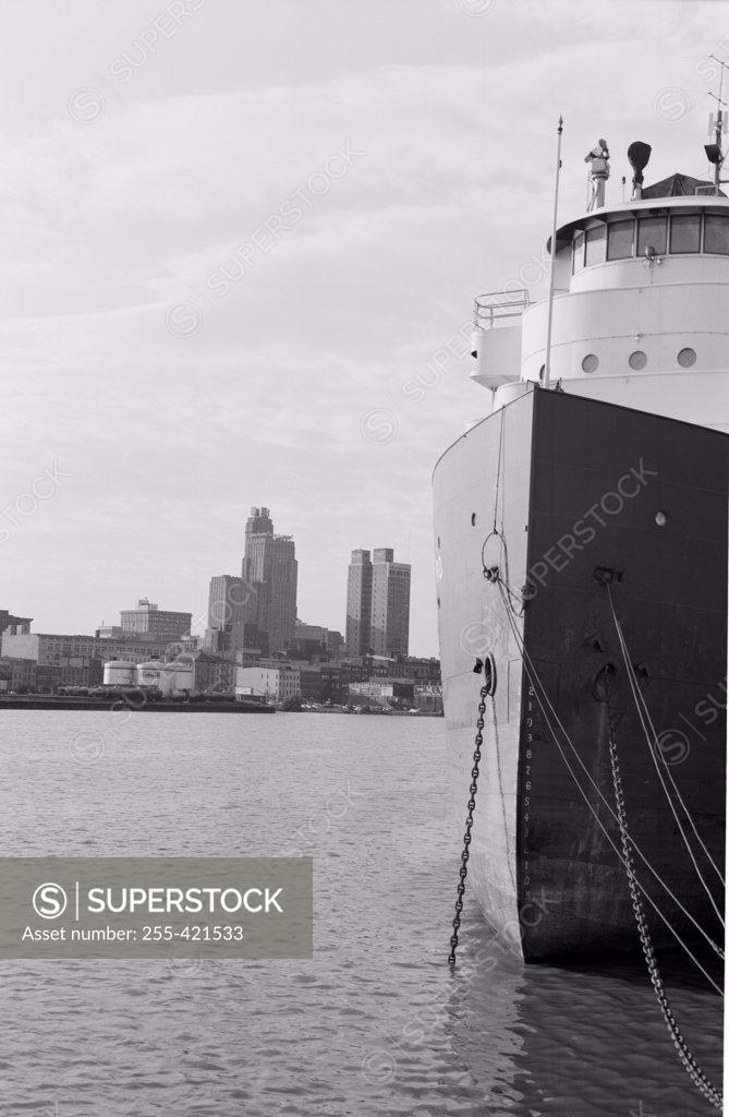 Stock Photo: 255-421533 USA, Ohio, Toledo, St Lawrence Seaway, lake port for foreign shipping
