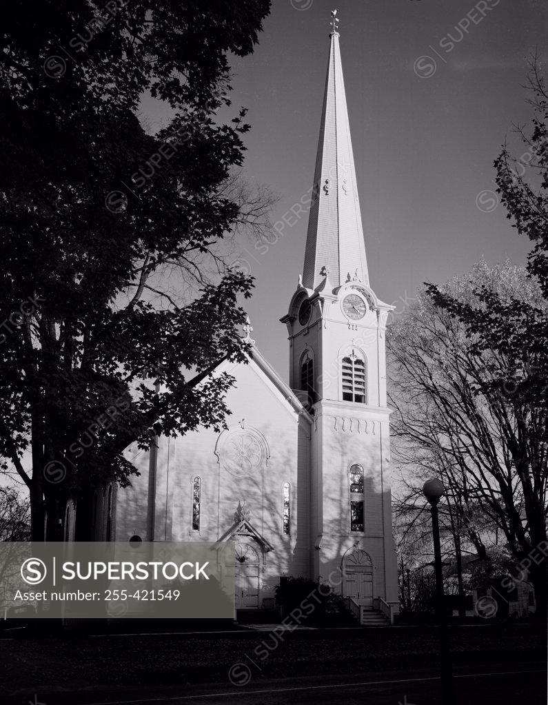 Stock Photo: 255-421549 USA, Vermont, Manchester, Congregational Church