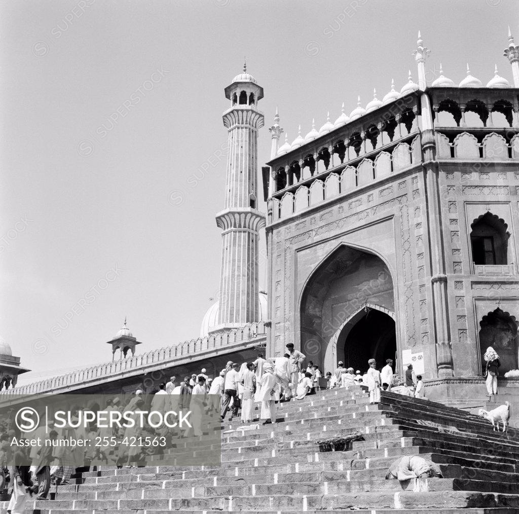 Stock Photo: 255-421563 India, Delhi, Jama-Masjid Mosque