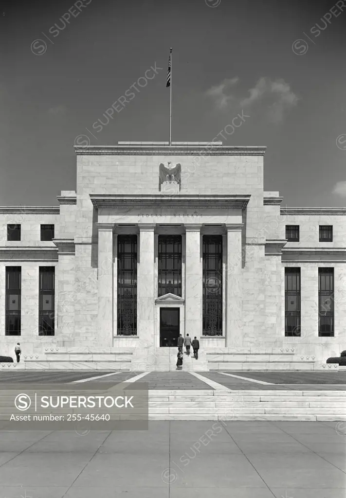 Facade of a government building, Federal Reserve Building, Washington DC, USA