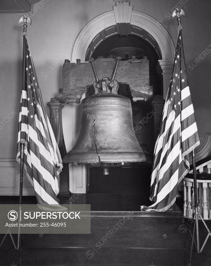 Stock Photo: 255-46095 Liberty Bell Philadelphia Pennsylvania USA