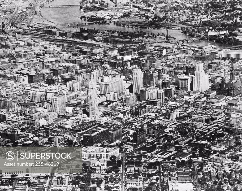 Stock Photo: 255-46219 Aerial view of a city, Minneapolis, Minnesota, USA